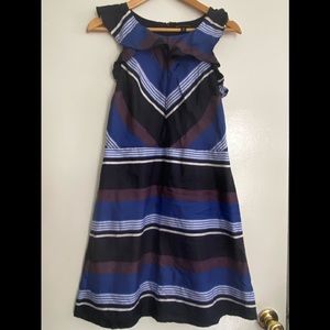 Blue strip mini dress